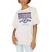 Women's Gameday Couture White Boise State Broncos Get Goin' Oversized T-Shirt