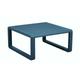 PROLOISIRS Table basse de jardin Tonio bleu - Aluminium - 80 x 80 cm - Plateau à latte