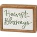 Harvest Blessings Wood and Tile Tier Tray Box Sign Framed - Multi