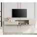 Floating TV Stand with Charging Station, Wall Mounted Entertainment Center with Storage, Media Console Center