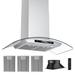 IKTCH 36 inch Vent Wall Mount Range Hood - Effortlessly Remove Smoke and Odors from Your Kitchen