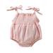 Baby Deals!Toddler Girl Clothes Clearance Baby Jumpsuit Romper Summer Rompers for Baby Toddler Baby Boys and Girl Comfortable Solid Color Elastic Sling Romper Jumpsuit