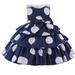 Toddler Girls Casual Polka Dot Dress Pageant Gown Birthday Evening Party