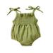 Baby Deals!Toddler Girl Clothes Clearance Baby Jumpsuit Romper Summer Rompers for Baby Toddler Baby Boys and Girl Comfortable Solid Color Elastic Sling Romper Jumpsuit