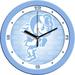 Sun Time NCAA Baby Blue 9.63" Wall Clock Glass/Plastic in Blue/White | 11.5 H x 11.5 W x 1.5 D in | Wayfair ST-CO3-OSB-BWCLOCK