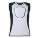 HAIYUE Man Padded Sleeveless Shirt Chest Sternum Protector Heart Guard Compression Sports Protective Jersey for Basketball Football of size XL