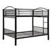 Chung Full Over Full Metal Standard Bunk Bed by Isabelle & Max™ Metal in Black | 67 H x 56 W x 78 D in | Wayfair BEEC06DDF3714EBF8406E891DF9B6694