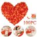 wofedyo 100pc artificial rose petals silk petals bright silk fabric real bridal wedding petals home decoration artificial flowers silk flowers flowers home decor H 4*4*1