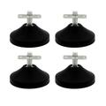 BAMILL 4Pcs Billiard Pool Table Leg Levelers Foosball Table Foot Adjustment Pad