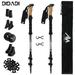 Carbon Fiber Trekking Poles DIDADI Stretchable Hiking Poles with Anti-Shock & Quick Lock System Lightweight Hiking Sticks for Camping Walking Stick for Mountaining Backpacking