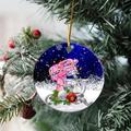 The Holiday Aisle® Baking Ornament Baking Christmas Ornament, Love Baking, Christmas Tree Ornament /Porcelain in Blue/Pink/White | Wayfair