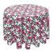 East Urban Home Round Tablecloth, 100% Cotton, 60 Round", Summer Garden Flowers Cotton Blend in Gray/Green/Pink | 60 W x 60 D in | Wayfair