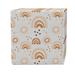 East Urban Home Fabric Textile Products, Inc. Napkin Set Of 4, 100% Cotton, 20X20", Boho Rainbows & Suns in Brown/White | 20 H x 20 W in | Wayfair