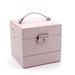 Hokku Designs Multi-Layer Jewelry Box Wood/Suede in Pink | 4.92 H x 5.12 W x 5.12 D in | Wayfair 78145456A9D64360912A86E34CE8731F