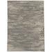 Black 84 x 60 x 0.25 in Area Rug - 17 Stories Plaid Machine Woven Polyester Area Rug in Charcoal/Beige Polyester | 84 H x 60 W x 0.25 D in | Wayfair