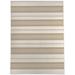 Brown/White 120 x 96 x 0.25 in Area Rug - Rosecliff Heights Bashemeth Striped Machine Woven Polyester Area Rug in Brown/Beige Polyester | Wayfair