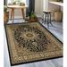 Luxe Weavers Oriental Floral Medallion Black 8ft Round Area Rug Indoor Carpet