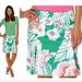 Lilly Pulitzer Skirts | Lilly Pulitzer Roslyn Jade Take It Even Higher Floral Skirt Womens Sz 2/Xs Pink | Color: Green/Pink | Size: Xs