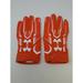 Under Armour Accessories | New Under Armour Men's Orange/Orange/White Wr Football Gloves - Size 2xl | Color: Orange | Size: 2xl