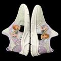 Disney Shoes | Disney Frozen Toddler Girls Lighted Sneaker Size 9-10 Silver Slip On Style | Color: Purple/Silver | Size: Various