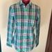 J. Crew Tops | J. Crew Nwt Pretty In Plaid Size Xs Button Down Shirt Long Sleeve | Color: Green/White | Size: Xs