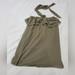 J. Crew Dresses | J.Crew Gauze Strapless Halter Ruffle Top Beach Cover Up Dress Small Olive Green | Color: Green | Size: S
