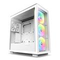 NZXT H7 Elite - CM-H71EW-02 - ATX Mid Tower PC Gaming Case - Front I/O USB Type-C Port - Quick-Release Tempered Glass Side Panel - White (2023)