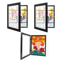 EzonYanGo Kids Art Frame 【3-Pack】, Kids Art Frames Front-Opening, Children Artwork A4 Picture Frames Changeable, Artwork Display Storage Frames for Children Drawing Crafting