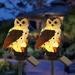 Aptoco Outdoor Solar Powered Resin Pathway Light Owl Solar LED Lights w/ Stake for Garden Yard Decor | 16.7 H x 6.1 W in | Wayfair
