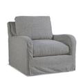 Armchair - Braxton Culler Arlington 35 inches Wide Armchair w/ Slipcover Cotton in Gray/Blue | 34 H x 35 W x 41 D in | Wayfair 740-001XP/0519-54