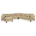 Brown Sectional - Braxton Culler Lenox 122" Wide Corner Sectional Polyester | 34 H x 122 W x 121 D in | Wayfair 723-4PC-SEC1/0321-74/COFFEE
