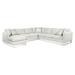 Brown Sectional - Braxton Culler Lenox 122" Wide Corner Sectional Polyester | 34 H x 122 W x 121 D in | Wayfair 723-4PC-SEC1/0822-91/FROSTWHITE