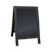 Flash Furniture Millworks Indoor/Outdoor Freestanding Wood A-Frame Magnetic Chalkboard Porcelain/Wood in Black | 40 H x 20 W in | Wayfair