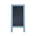 Flash Furniture Millworks Indoor/Outdoor Freestanding Wood A-Frame Magnetic Chalkboard Porcelain/Wood in Blue | 40 H x 20 W in | Wayfair