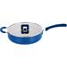 NutriChef 11" Non-Stick Open Fry Pan - Non-Stick Stylish Kitchen Cookware Pan, Works w/ Model () Non Stick in Blue | 1.97 H x 18.5 D in | Wayfair