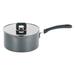 NutriChef Saucepan Pot w/ Lid - Non-Stick Stylish Kitchen Cookware w/ Foldable Knob, 3.1 Quart (Gray) Non Stick/Aluminum in Black | 1.5 qt | Wayfair