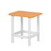 Latitude Run® Erlich Outdoor Side Table, Square Adirondack Patio End Table Plastic in Orange | 18.9 H x 15.35 W x 2.76 D in | Wayfair