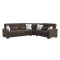 Brown Sectional - Ottomanson Legacy X Reversible L-Shaped Sleeper Sofa Sectional w/Storage Seats for Living Room Microfiber/Microsuede | Wayfair