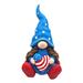 The Holiday Aisle® Magnesium Garden Gnome Sitting Holding American Flag Heart "The Americanas" | 11.81 H x 11.02 W x 7.9 D in | Wayfair