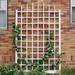 Dura-Trel Inc 96" H x 57" W Vinyl Lattice Panel Trellis Vinyl in White | 96 H x 57 W x 2 D in | Wayfair 11174