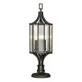 Fine Art Handcrafted Lighting Bristol 37.5" Outdoor Adjustable Pier/Post Mount Aluminium/Metal in Black/Gray | 37.5 H x 11.9 W x 11.9 D in | Wayfair