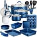 Kitchenware Pots & Pans High-Qualified Basic Kitchen Cookware, Non-Stick (20-Piece Set), One Size, Brown