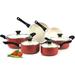 Pots and Pans Set Nonstick, 10 Piece Ceramic Cookware Sets, Kitchen Non Stick Cooking Set with Saucepans