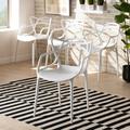 Baxton Studio Landry Dining Chair Set of 4 White