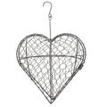 Hanging Planter Flower Metal Basket Wall Plant Pot Succulent Heart Holder Pots Garden Outdoor Railing Air Planters Wire