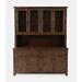 Bakersfield Mission Style Hutch with LED Light and Four Door Server - Jofran 1901-6465KT