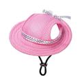 KEUSN Princess Pet Cap Round Brim Dog Visor Hat Summer Outdoor Dog Breathable Sun Protection Cap