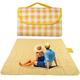 Eschen Picnic Blankets Waterproof Outdoor Blanket Sandproof Beach Camping Mat Extra Large Portable Travel Picnic Mat for Outdoor Beach Camping Hiking Park Grass 79 x79 Yellow