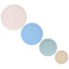 Pyrex 7402-PC Loring Pink 7201-PC Blue Cornflower 7200-PC Muddy Aqua and 7202-PC Blush Replacement Lid Covers