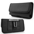 Belt Holster Case for OnePlus 11 5G - Horizontal Rugged Nylon [3 Card Slots] Phone Carrying Case Pouch (Fits with Cases) - Black